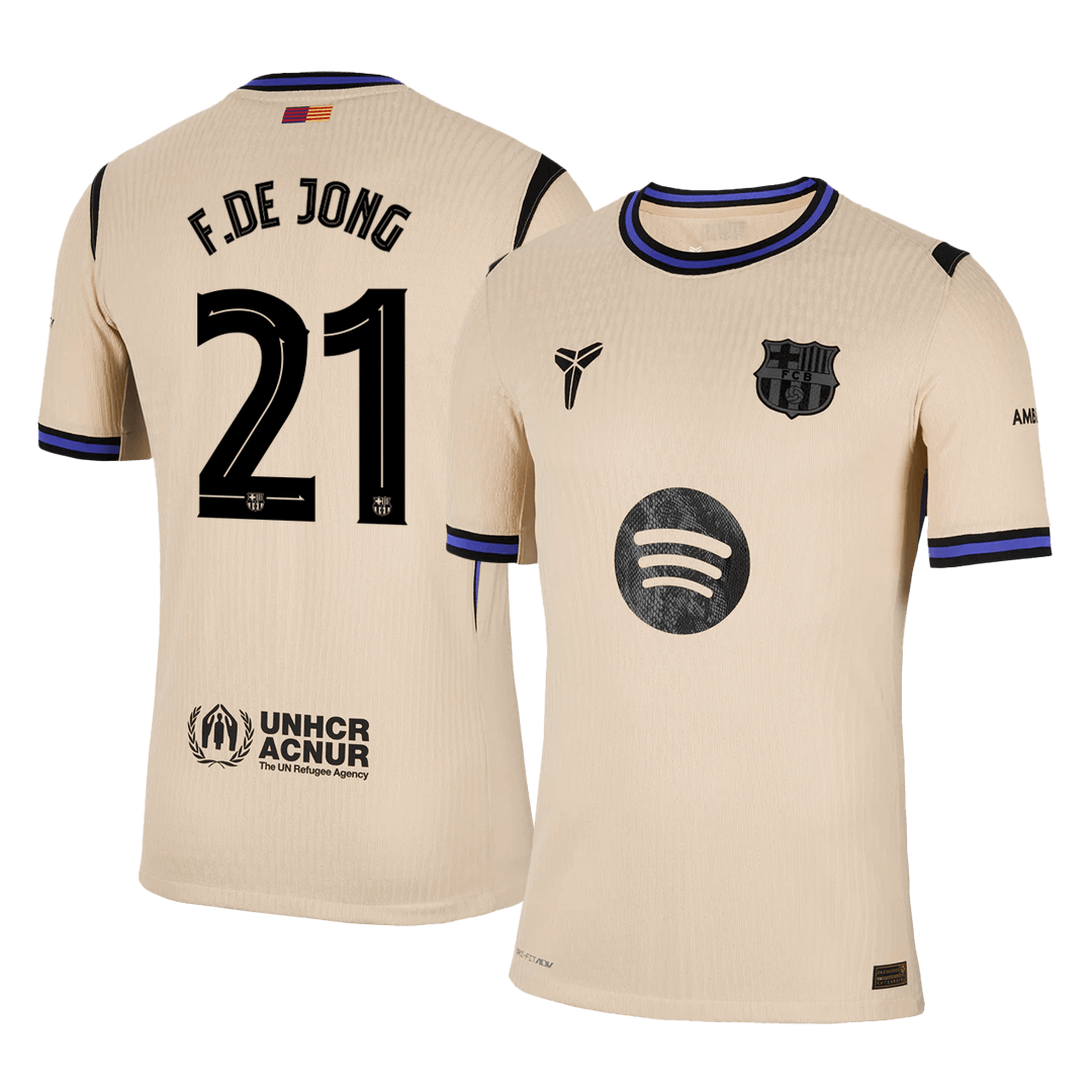 Barcelona pánsky vonkajší futbalový dres 2025/26 UCL - F.DE JONG #21 [hráčska verzia]