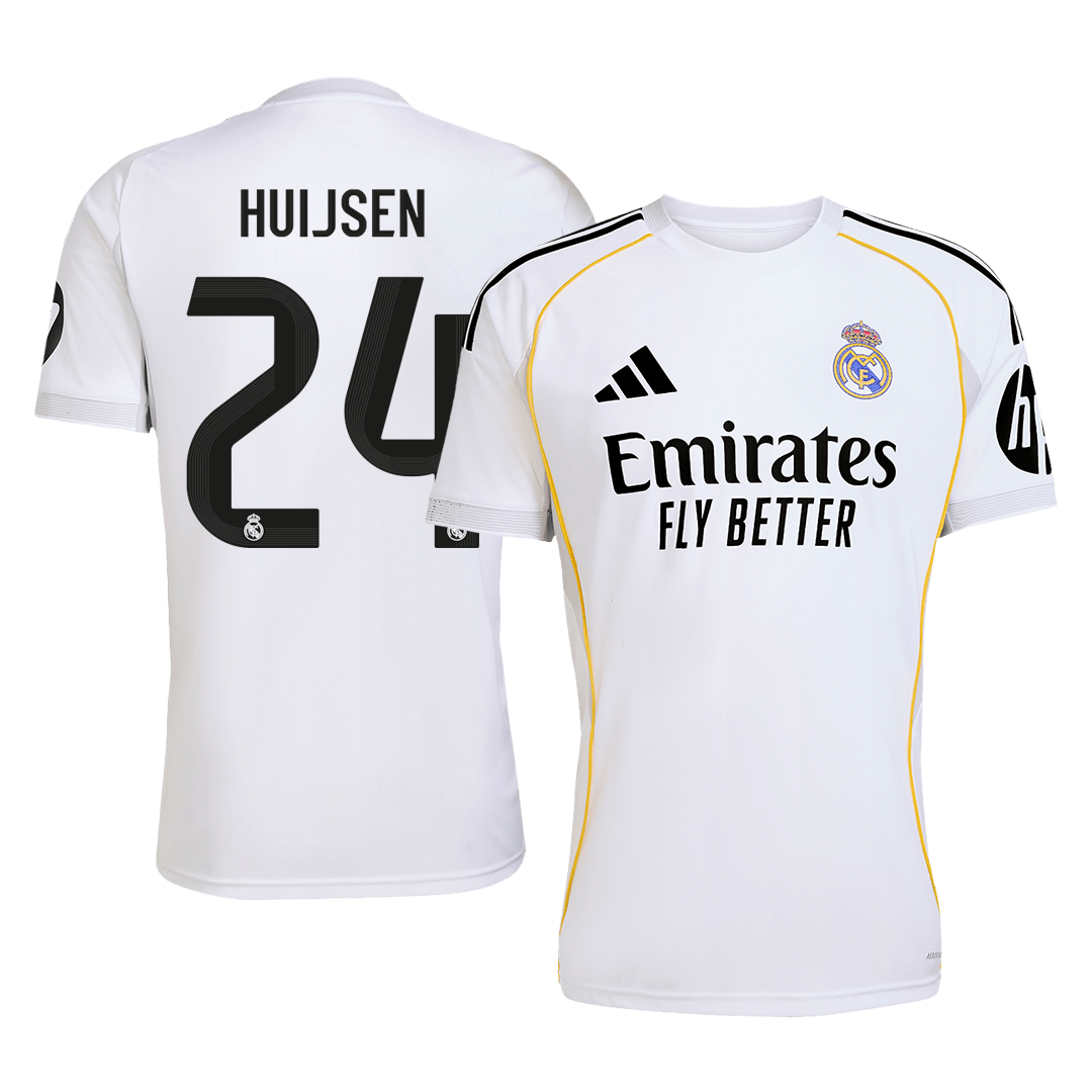 Real Madrid pánsky domáci futbalový dres 2025/26 - HUIJSEN #24 (Prémiová kvalita)