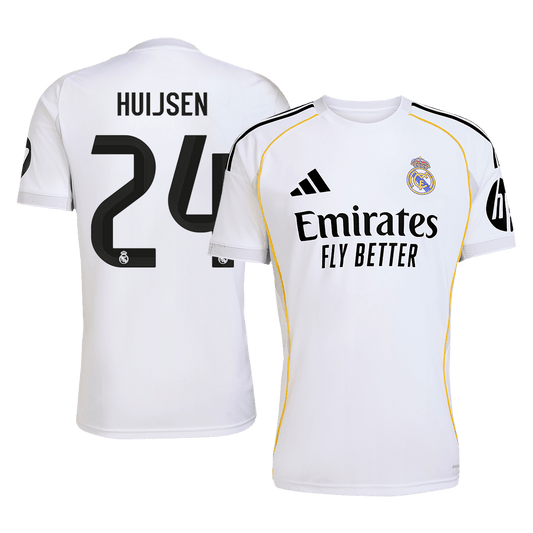 Real Madrid pánsky domáci futbalový dres 2025/26 - HUIJSEN #24 (Prémiová kvalita)