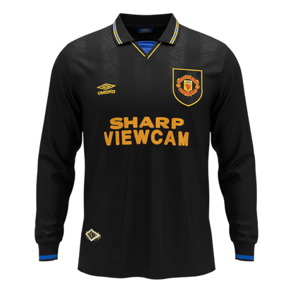 Manchester United pánsky vonkajší retro futbalový dres s dlhými rukávmi 1993/94