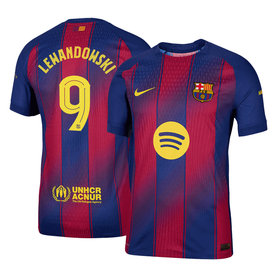 Barcelona pánsky domáci futbalový dres 2025/26 UCL - LEWANDOWSKI #9 [hráčska verzia]