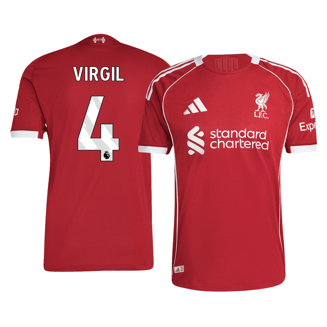 Liverpool pánsky domáci futbalový dres 2025/26 - VIRGIL #4 [hráčska verzia]