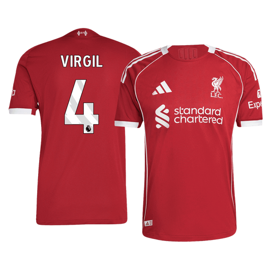 Liverpool pánsky domáci futbalový dres 2025/26 - VIRGIL #4 [hráčska verzia]