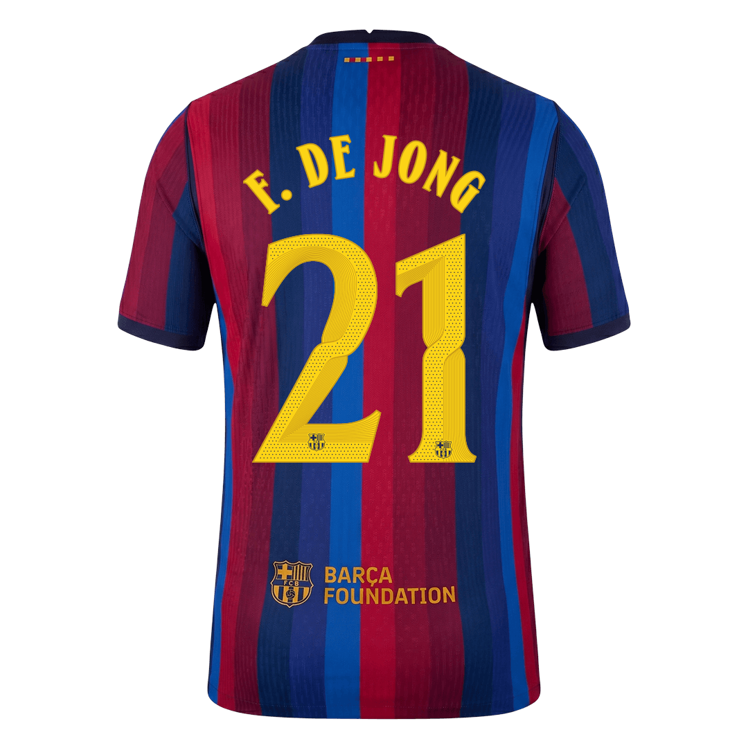 Barcelona pánsky domáci futbalový dres 2026/27 – F. DE JONG #21 – UCL [hráčska verzia]