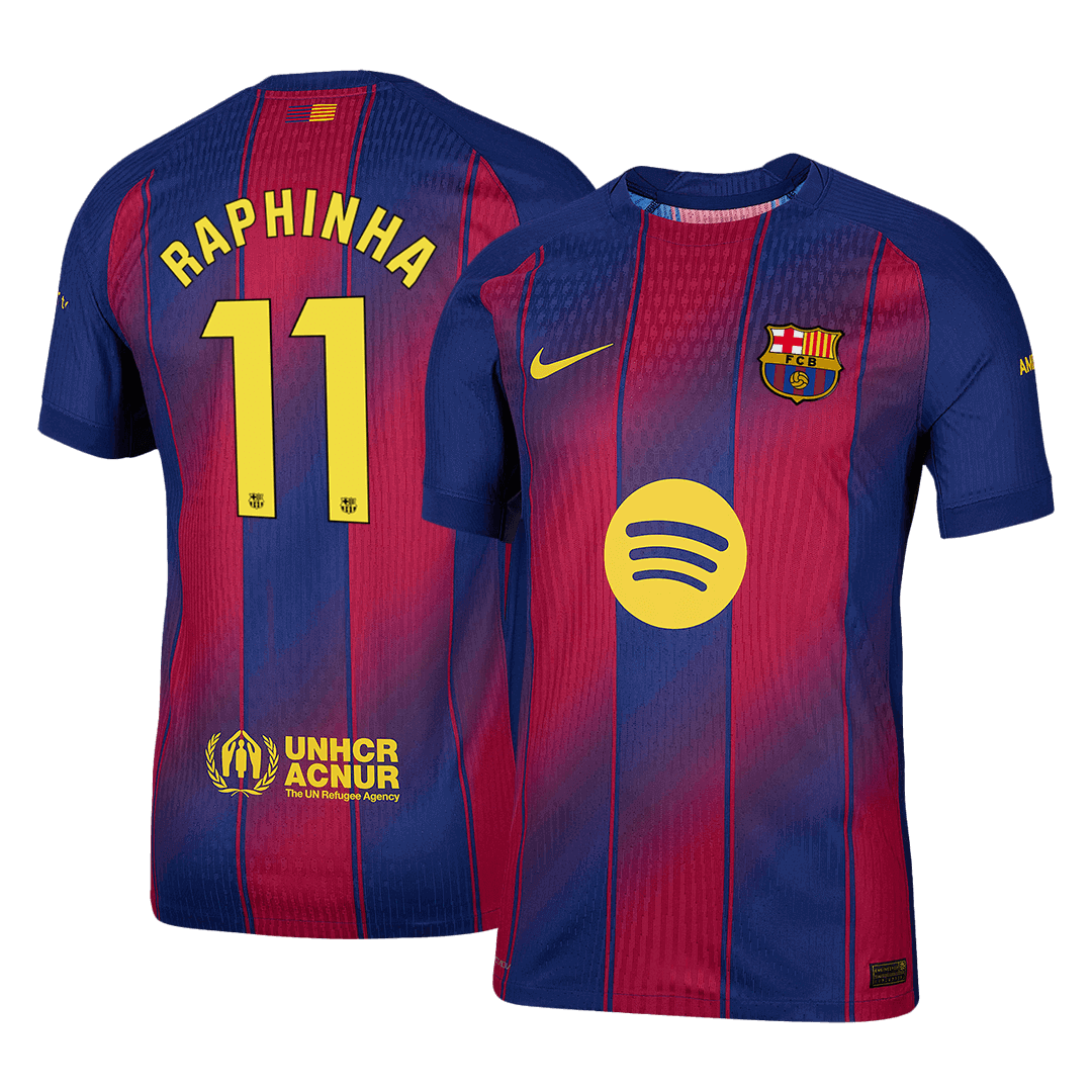 Barcelona pánsky domáci futbalový dres 2025/26 - RAPHINHA #11 [hráčska verzia]