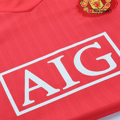Manchester United pánsky domáci retro futbalový dres 2007/08 - SCHOLES #18