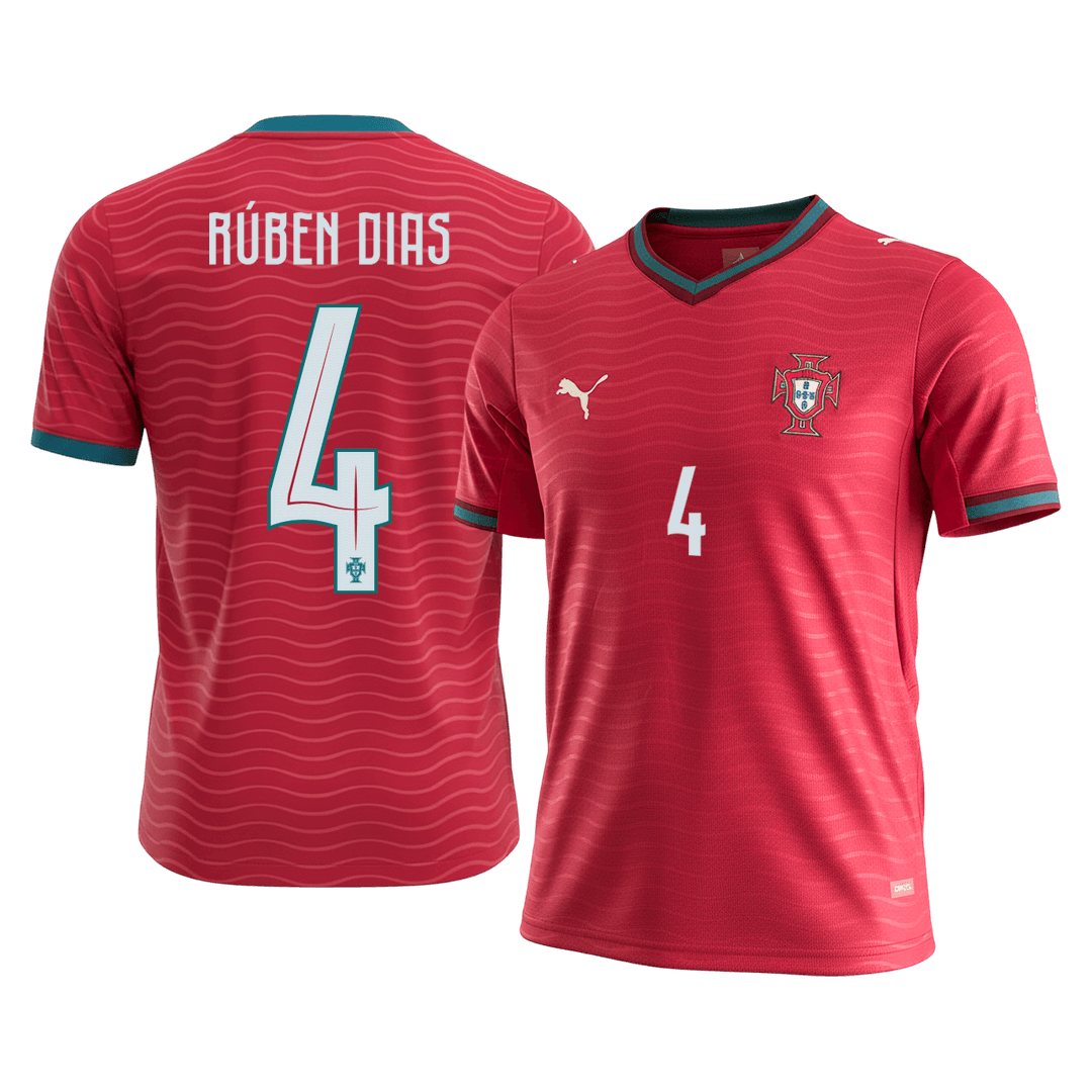 Portugalsko pánsky domáci futbalový dres MS 2026 - RÚBEN DIAS #4 (Prémiová kvalita)