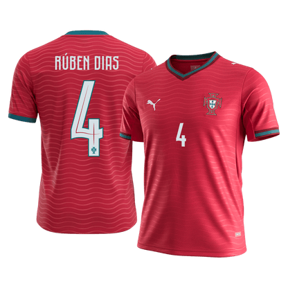 Portugalsko pánsky domáci futbalový dres MS 2026 - RÚBEN DIAS #4 (Prémiová kvalita)