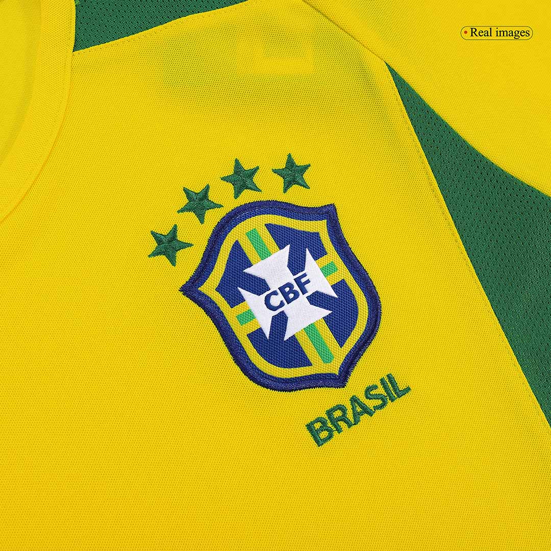 Brazília pánsky domáci retro futbalový dres 2002/03 - RONALDINHO #11