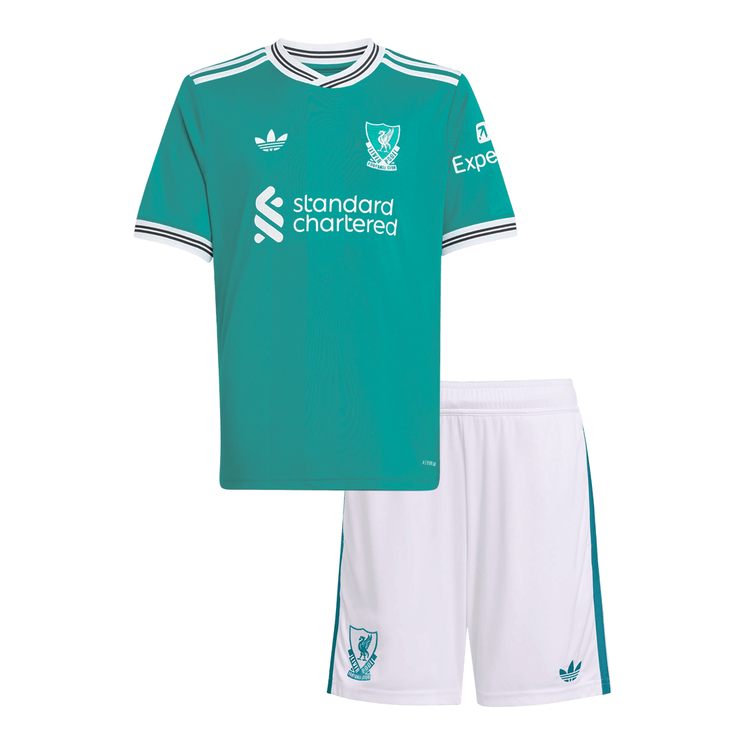Liverpool detská tretia futbalová súprava 2025/26