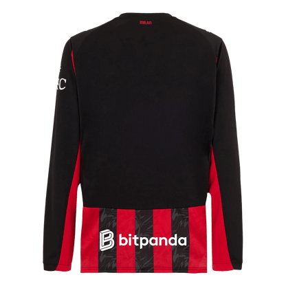 Pánske Futbalový Dres AC Miláno Domáci 2025/26 Dlhý Rukáv