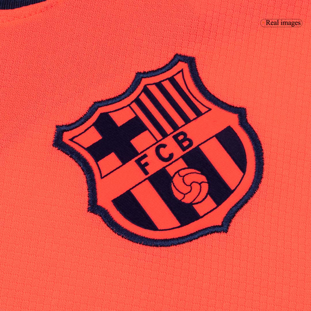 Barcelona pánsky tretí futbalový dres s dlhými rukávmi 2025/26