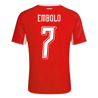 Švajčiarsko pánsky domáci futbalový dres MS 2026 - EMBOLO #7