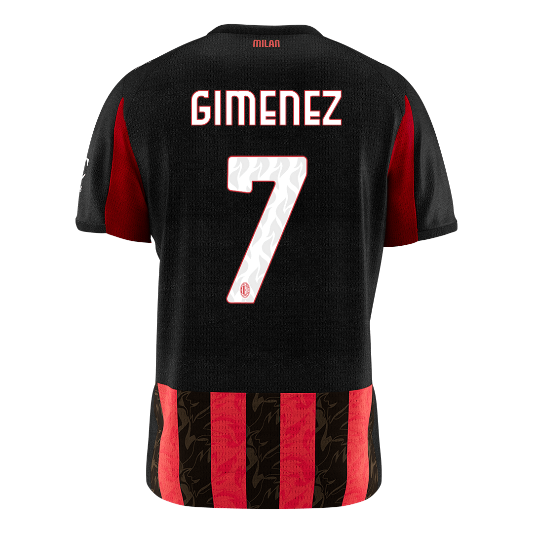 [PREMIUM] Pánske Futbalový Dres AC Miláno Domáci 2025/26 - GIMENEZ #7