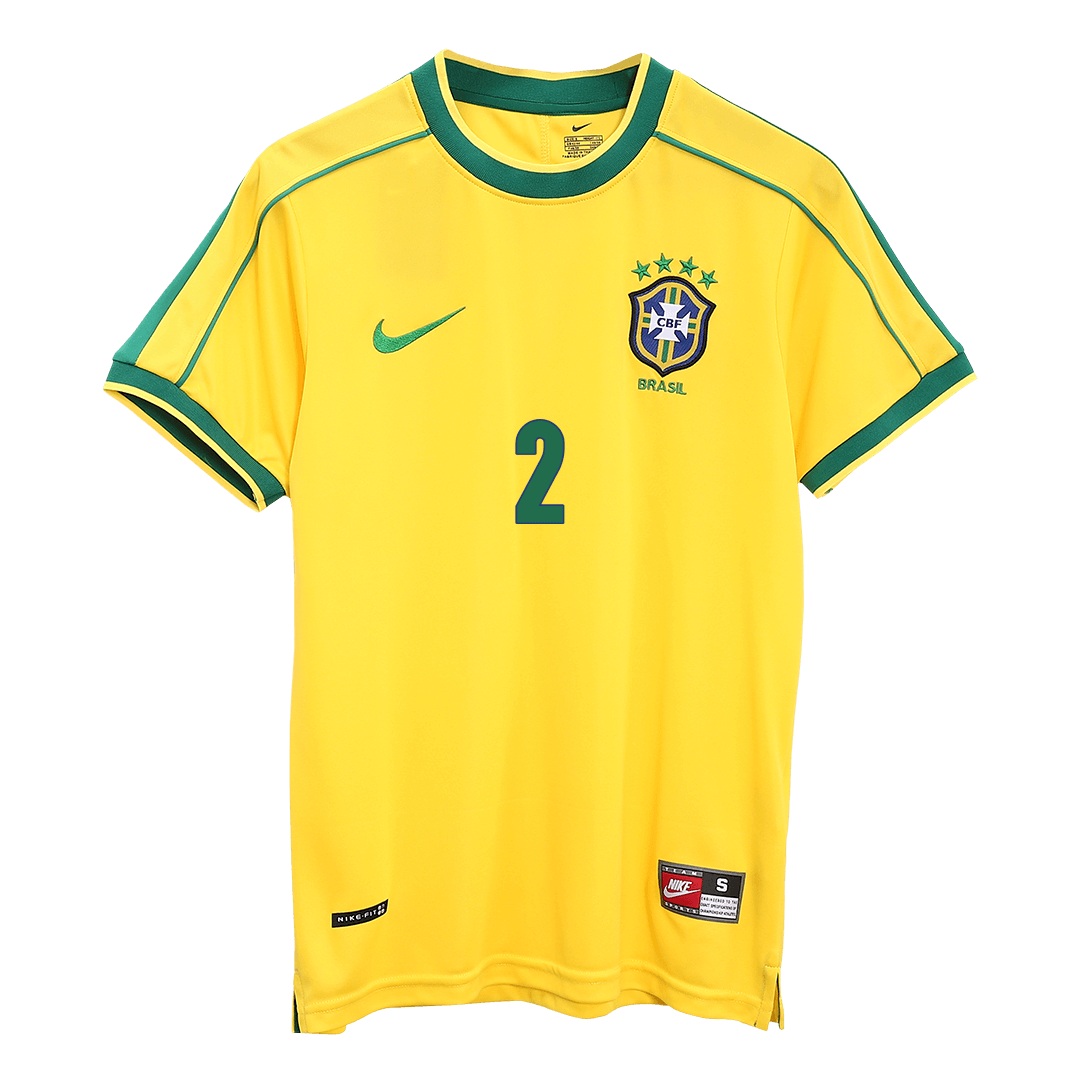 Brazília pánsky domáci retro futbalový dres MS 1998 - CAFU #2