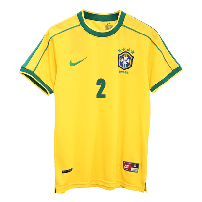 Brazília pánsky domáci retro futbalový dres MS 1998 - CAFU #2