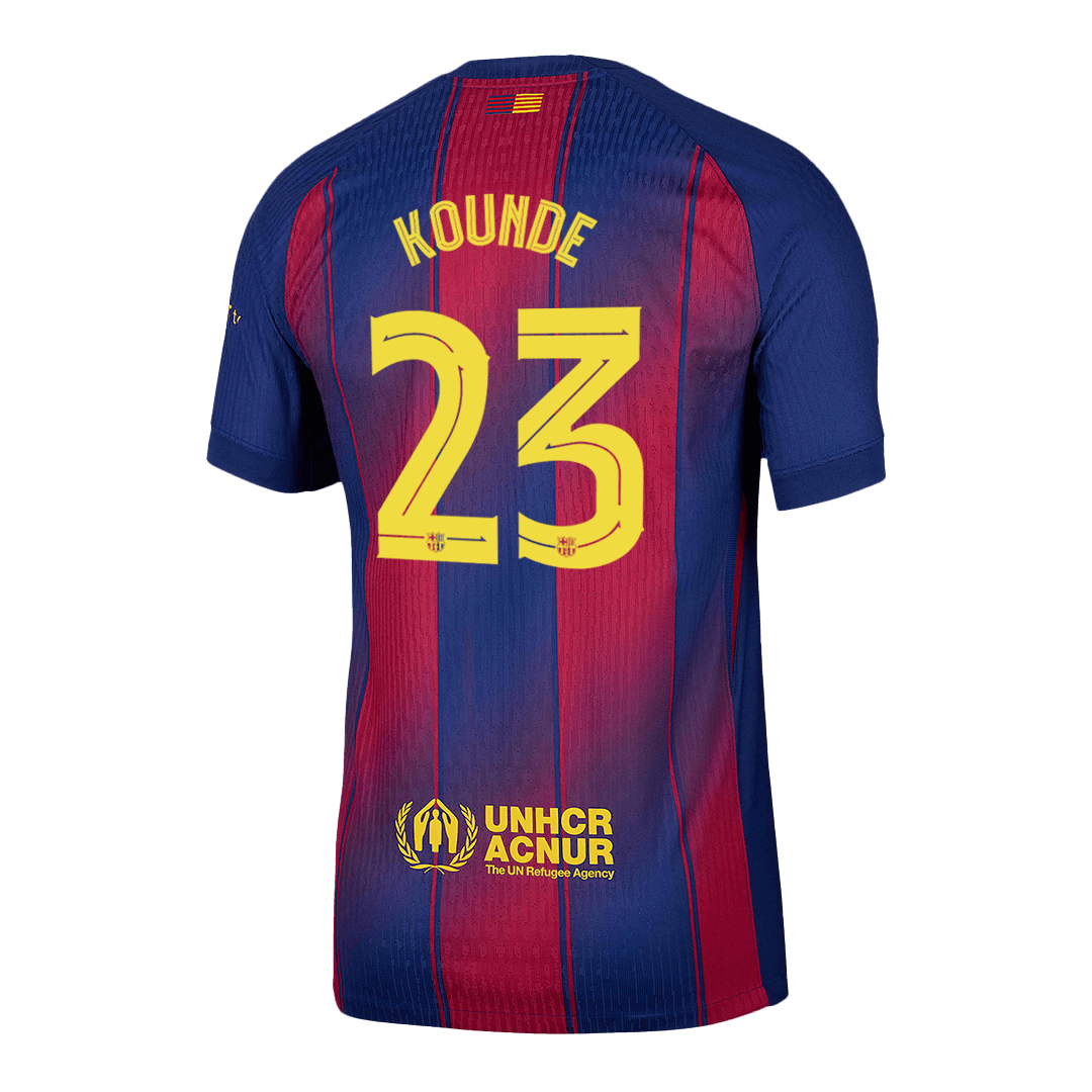 Barcelona pánsky domáci futbalový dres 2025/26 UCL - KOUNDE #23 [hráčska verzia]