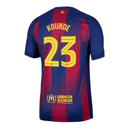 Barcelona pánsky domáci futbalový dres 2025/26 UCL - KOUNDE #23 [hráčska verzia]