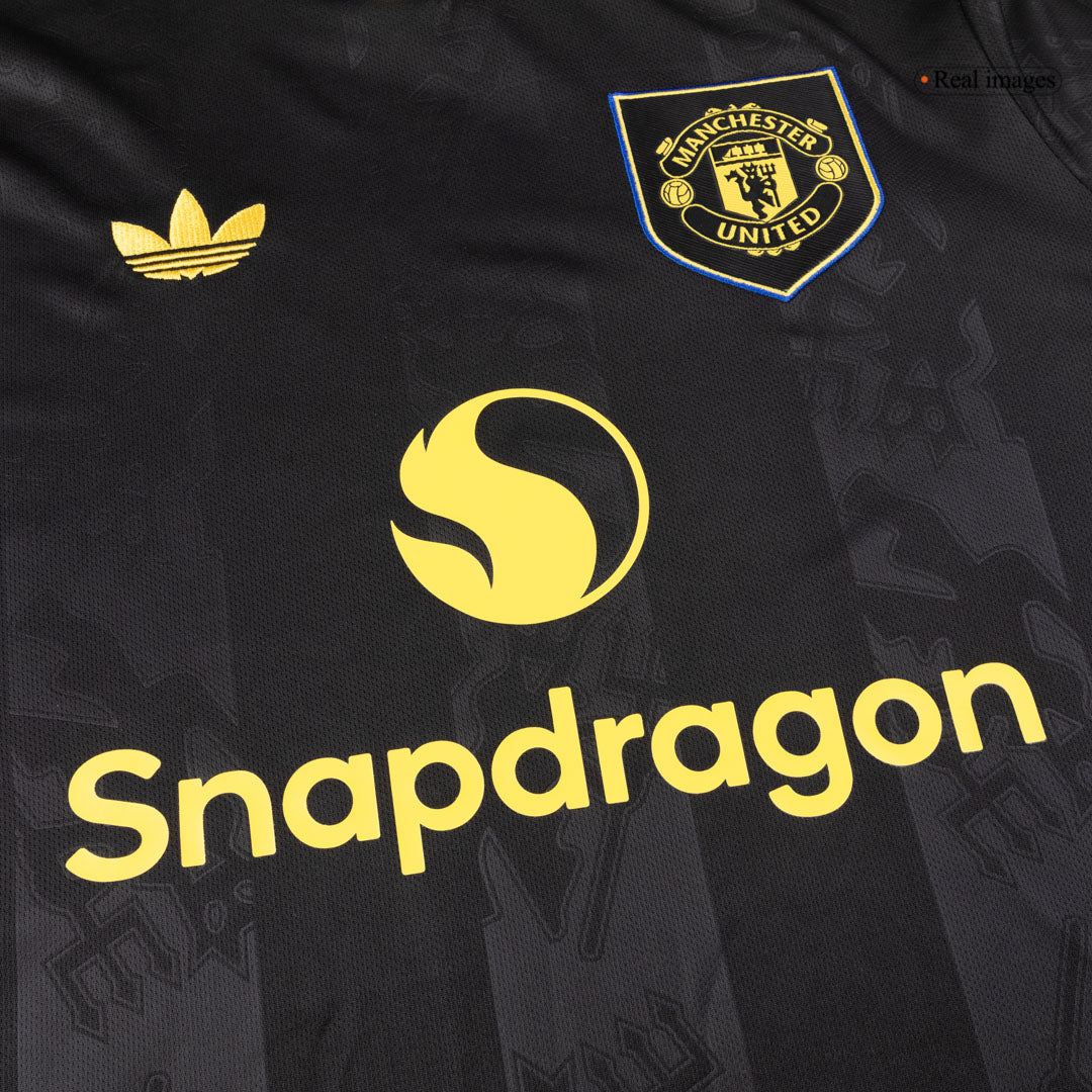 Manchester United pánsky tretí futbalový dres s dlhými rukávmi 2025/26
