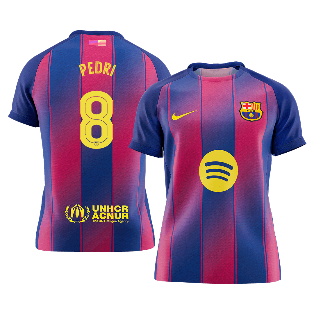 Barcelona pánsky domáci futbalový dres 2025/26 UCL - PEDRI #8 (Prémiová kvalita)