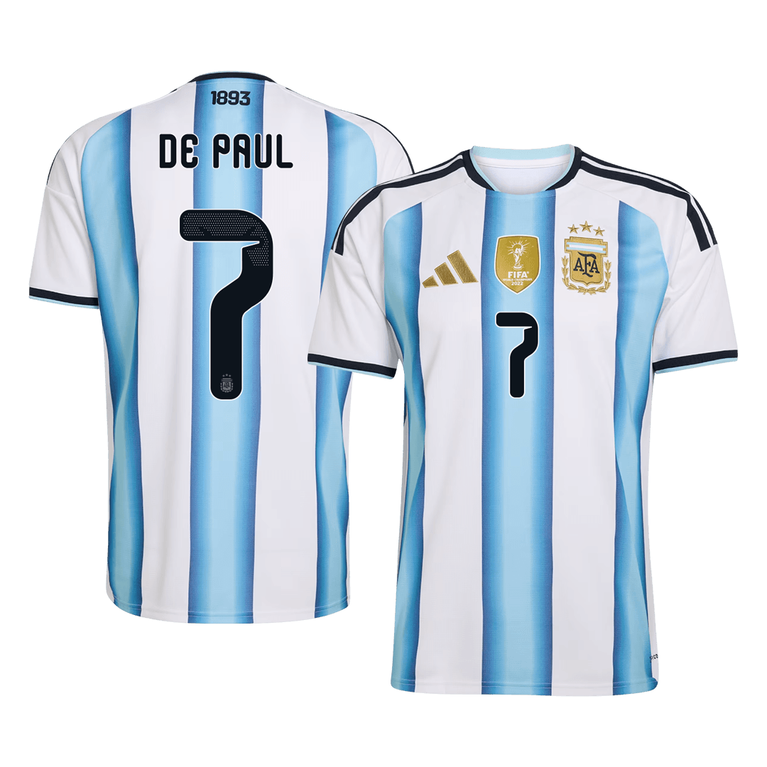 [PREMIUM] Pánske Futbalový Dres Argentína Domáci MS 2026 - DE PAUL #7