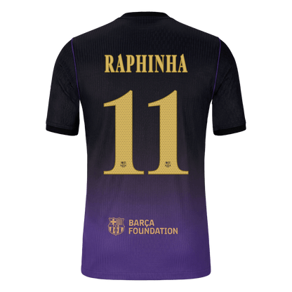 Barcelona pánsky vonkajší futbalový dres 2026/27 – RAPHINHA #11 – UCL [hráčska verzia]