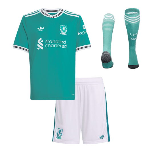 Liverpool detský tretí futbalový komplet 2025/26