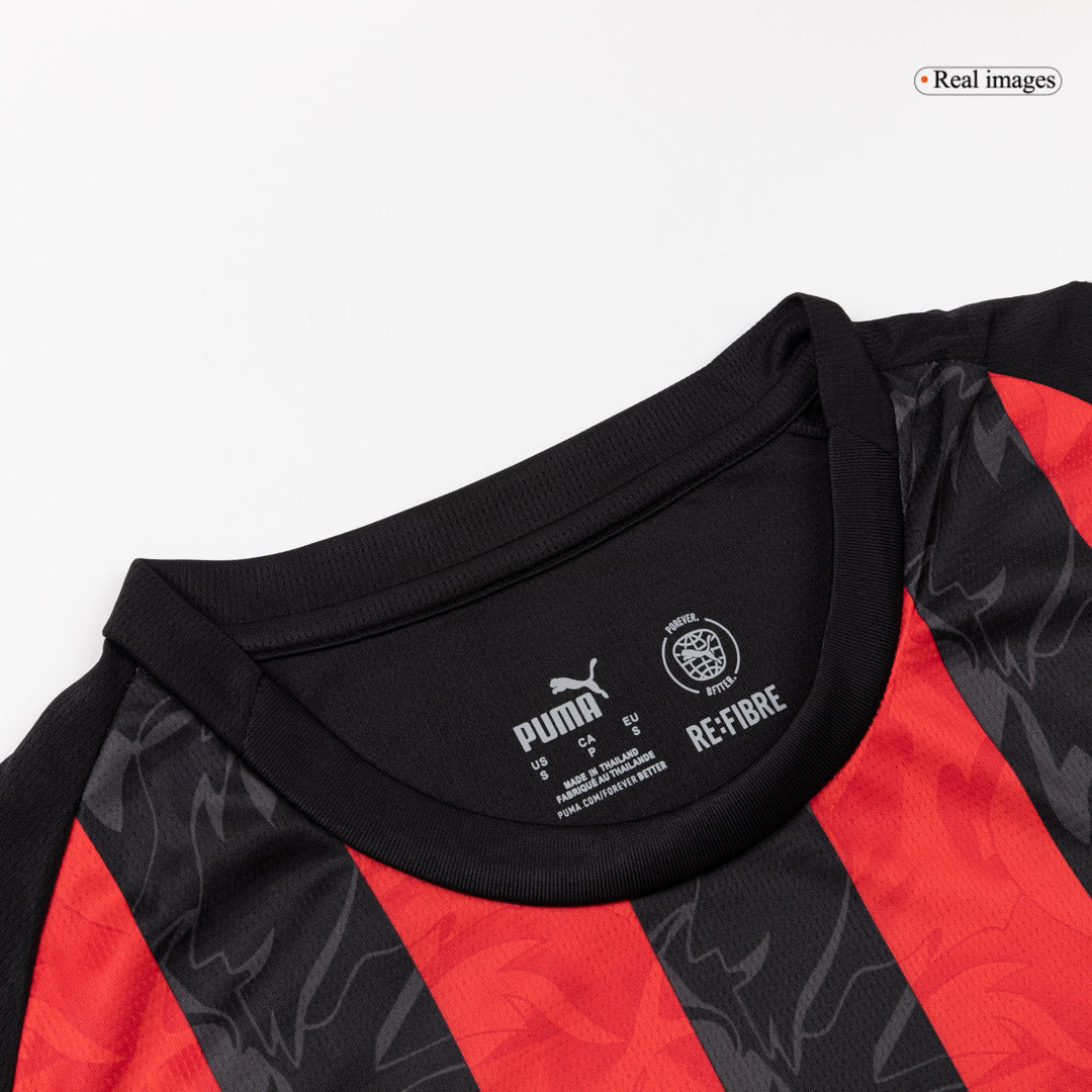 Pánske Futbalový Dres AC Miláno Domáci 2025/26 Dlhý Rukáv
