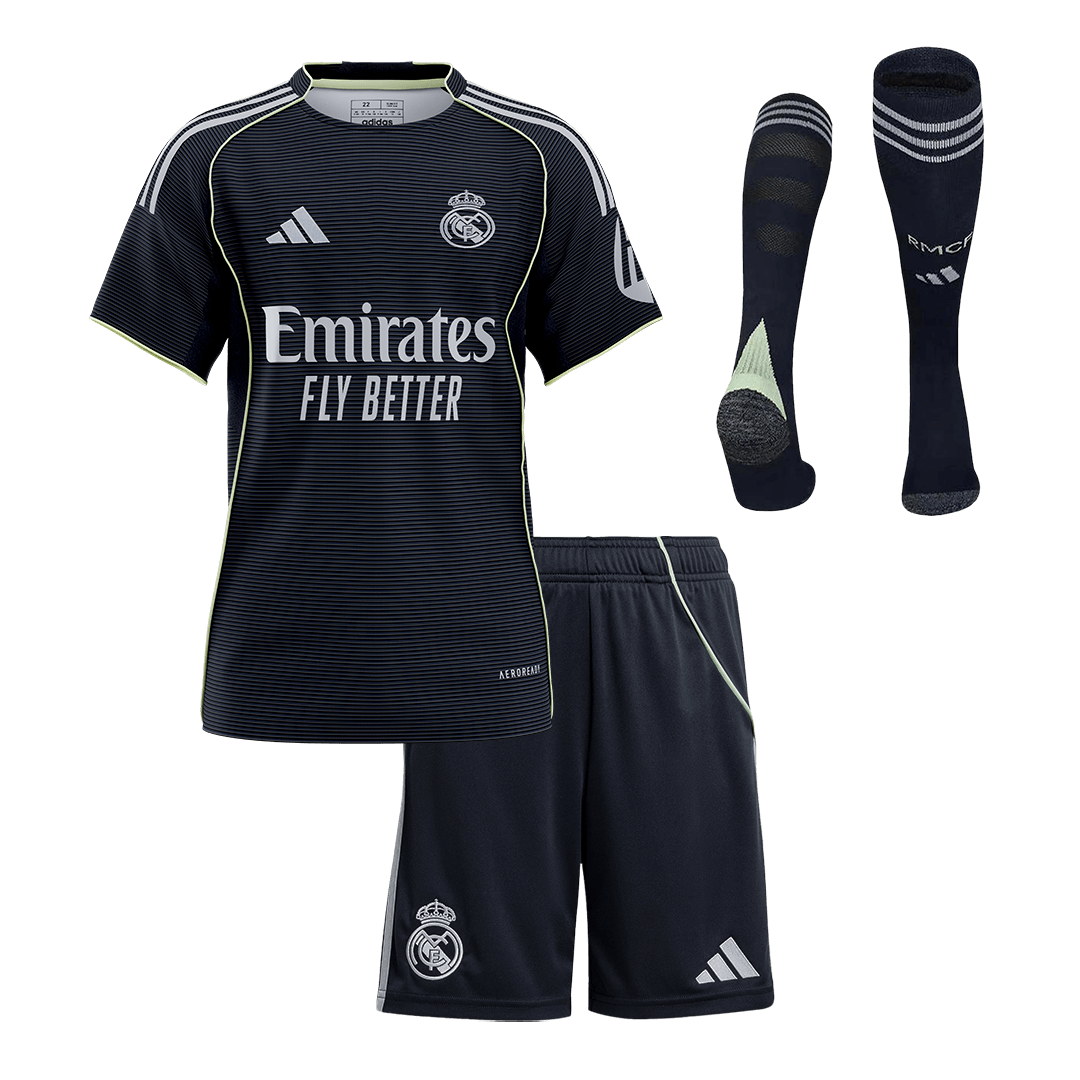 Real Madrid detský vonkajší futbalový komplet 2025/26 (Prémiová kvalita)