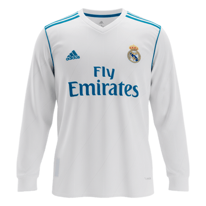 Real Madrid pánsky domáci retro futbalový dres s dlhými rukávmi 2017/18 - RONALDO #7
