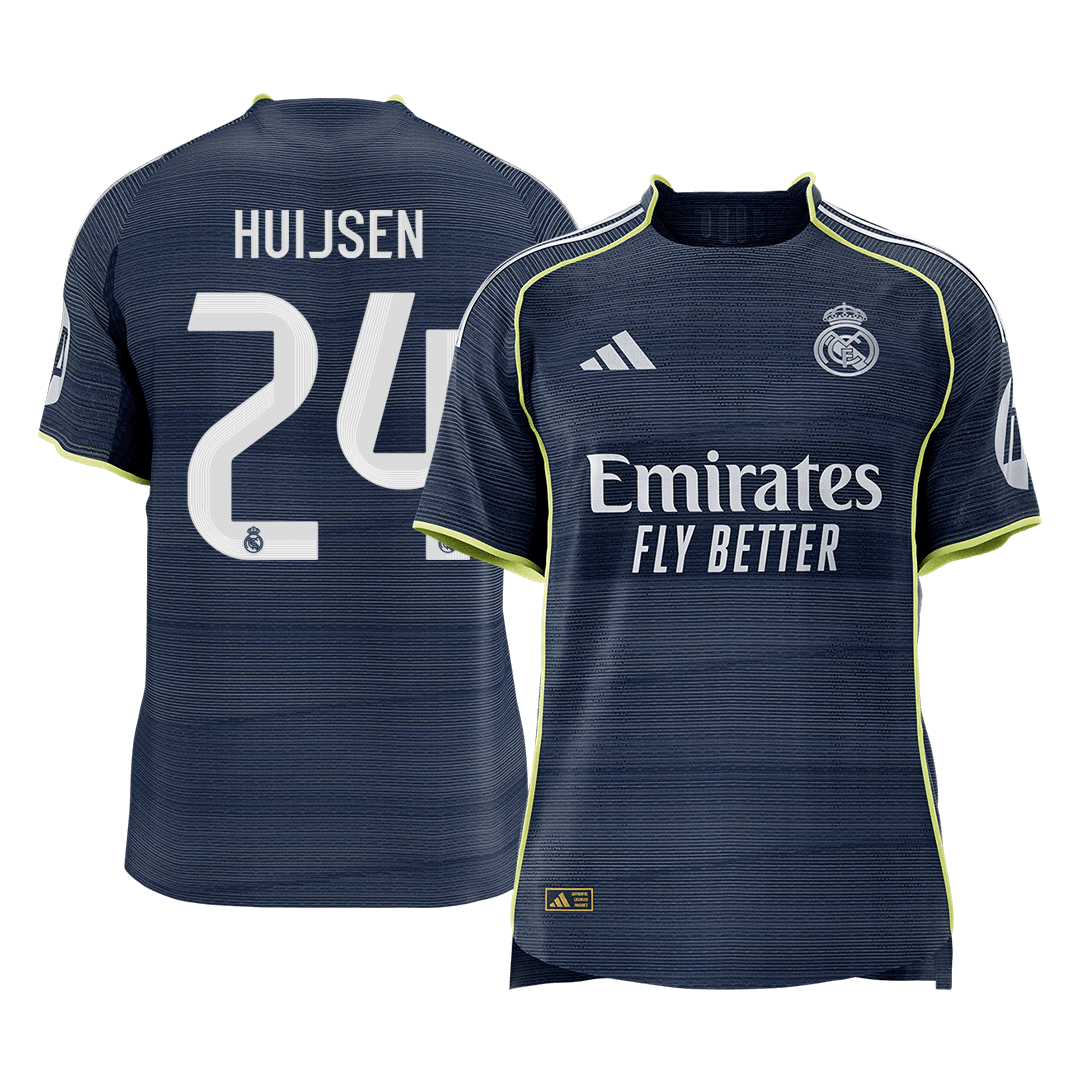 Real Madrid pánsky vonkajší futbalový dres 2025/26 - HUIJSEN #24 [hráčska verzia] (Prémiová kvalita)