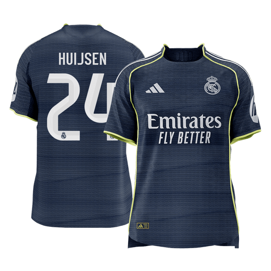 Real Madrid pánsky vonkajší futbalový dres 2025/26 - HUIJSEN #24 [hráčska verzia] (Prémiová kvalita)