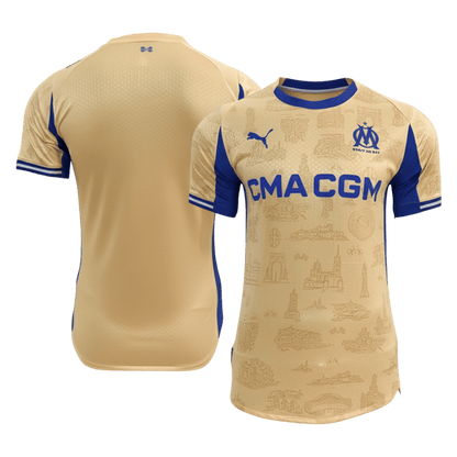 Marseille pánsky štvrtý futbalový dres 2025/26 [hráčska verzia]