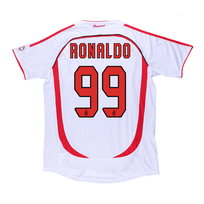Pánske Retro Futbalový Dres AC Miláno Vonkajší 2006/07 UCL - RONALDO #99