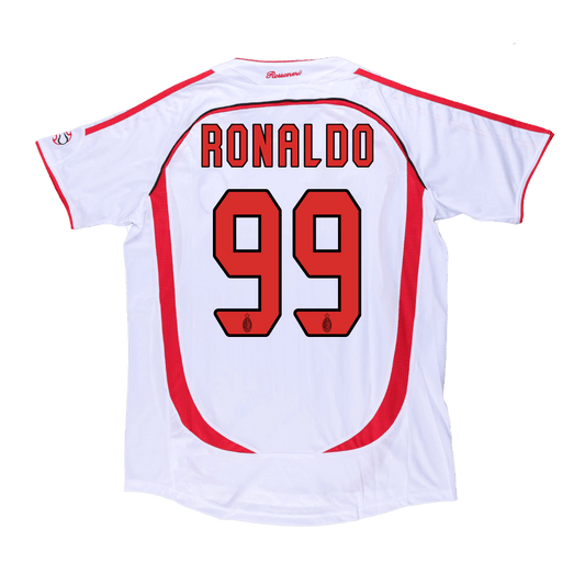 Pánske Retro Futbalový Dres AC Miláno Vonkajší 2006/07 UCL - RONALDO #99