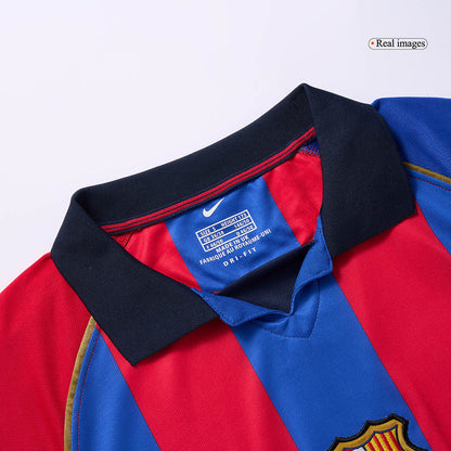 Barcelona pánsky domáci retro futbalový dres 2001/02 - XAVI #6