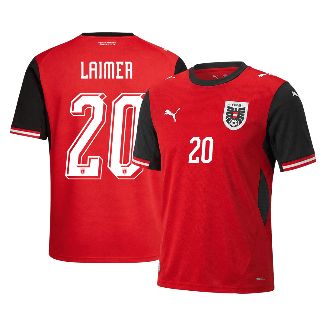 Rakúsko pánsky domáci futbalový dres MS 2026 - LAIMER #20