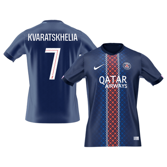 PSG pánsky domáci futbalový dres 2025/26 - KVARATSKHELIA #7 (Prémiová kvalita)