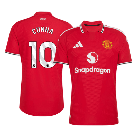Manchester United pánsky Domáci futbalový dres 2026/27 – CUNHA #10 [hráčska verzia]