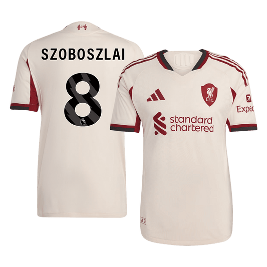 Liverpool pánsky vonkajší futbalový dres 2025/26 - SZOBOSZLAI #8 [hráčska verzia]