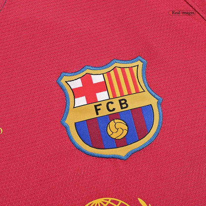 Barcelona pánsky domáci retro futbalový dres s dlhými rukávmi 2008/09 UCL Final - MESSI #10