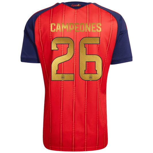 Španielsko pánsky domáci futbalový dres MS 2026 – CAMPEONES #26