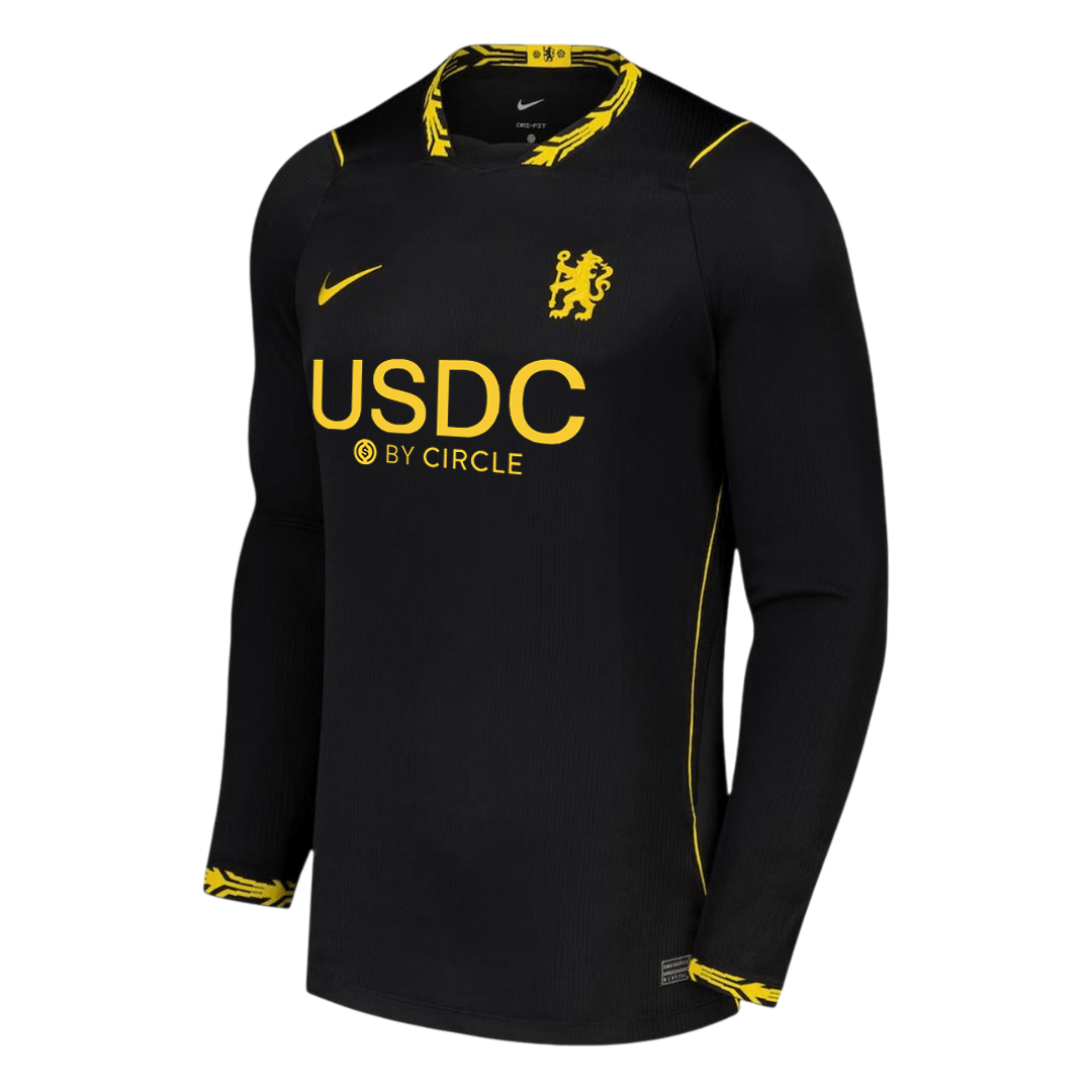 Chelsea pánsky Vonkajší futbalový dres s dlhými rukávmi 2026/27