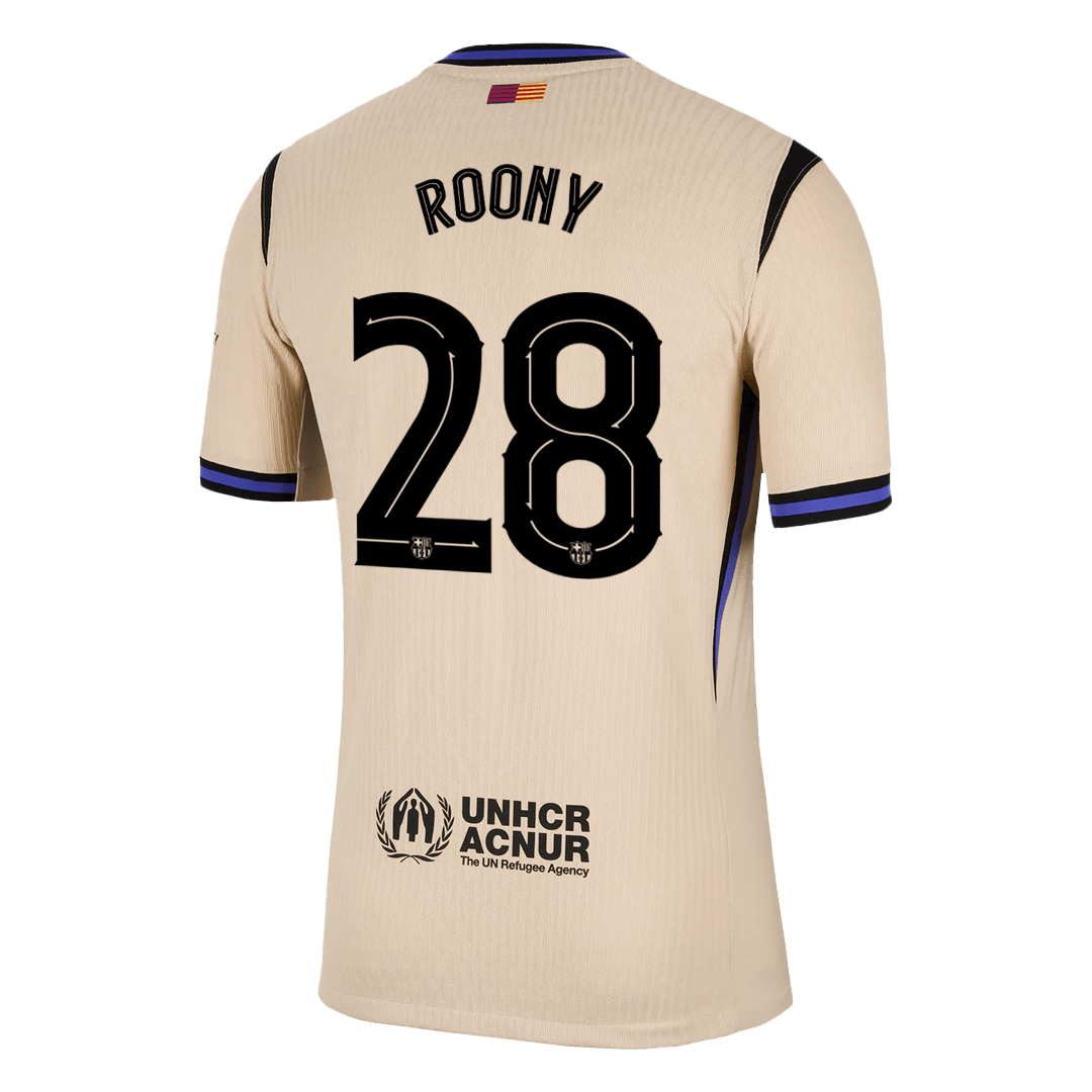 Barcelona pánsky vonkajší futbalový dres 2025/26 UCL - ROONY #28 [hráčska verzia]