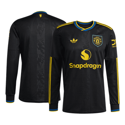 Manchester United pánsky tretí futbalový dres s dlhými rukávmi 2025/26