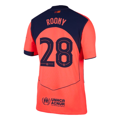 Barcelona pánsky tretí futbalový dres 2025/26 - ROONY #28 [hráčska verzia]