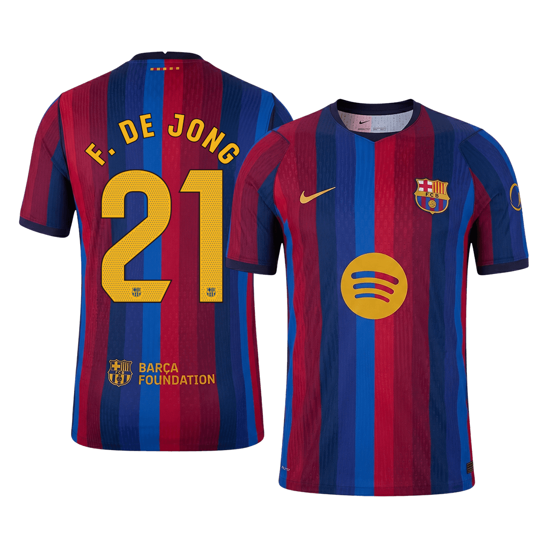 Barcelona pánsky domáci futbalový dres 2026/27 – F. DE JONG #21 [hráčska verzia]