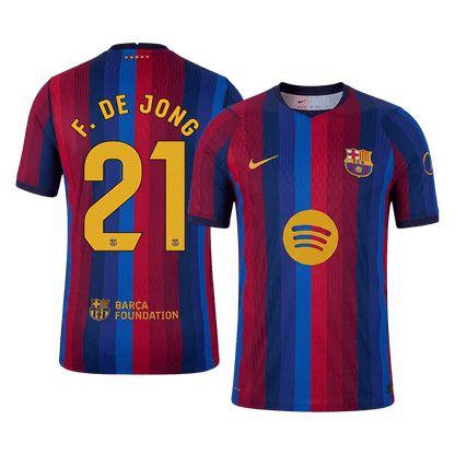 Barcelona pánsky domáci futbalový dres 2026/27 – F. DE JONG #21 [hráčska verzia]