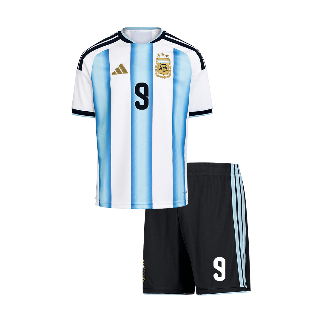 [PREMIUM] Detské Futbalová Súprava Argentína Domáci MS 2026 - J.ÁLVAREZ #9