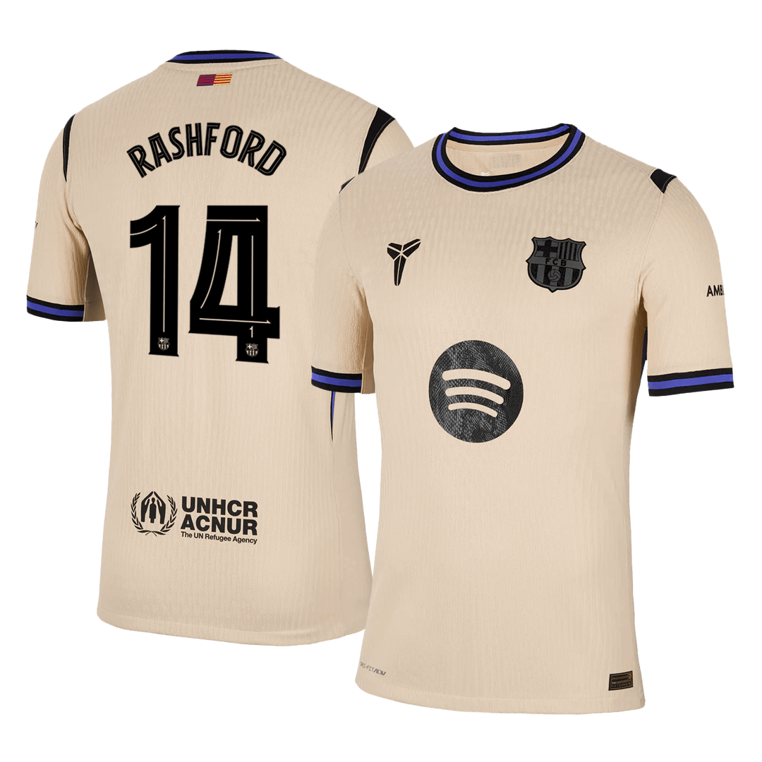 Barcelona pánsky vonkajší futbalový dres 2025/26 UCL - RASHFORD #14 [hráčska verzia]